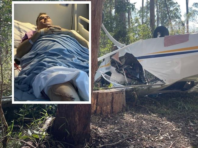 Quentin Carter following a horror light plane crash earlier in this year.