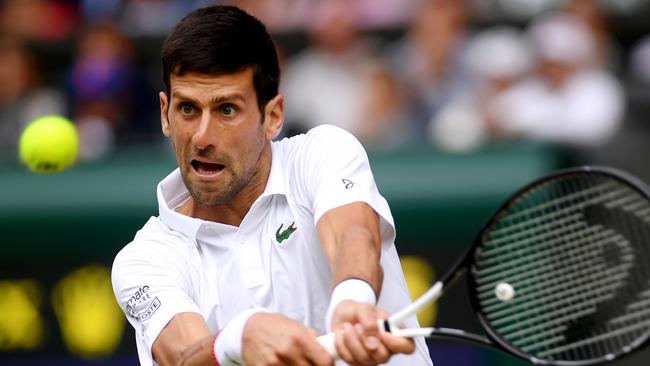 Novak Djokovic would have the edge on a slower court. Picture: Getty Images