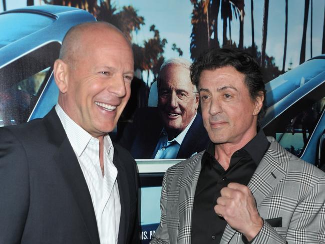 Bruce Willis and Sylvester Stallone pictured in 2011. Picture: Getty Images