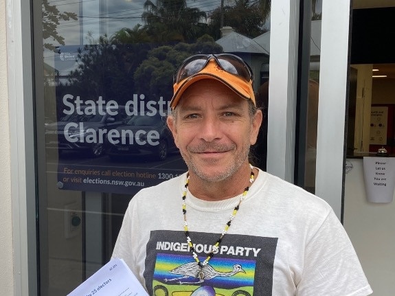 Brett Duroux when he was running in the seat of Clarence at this year’s state election. Picture: Matt Gazy