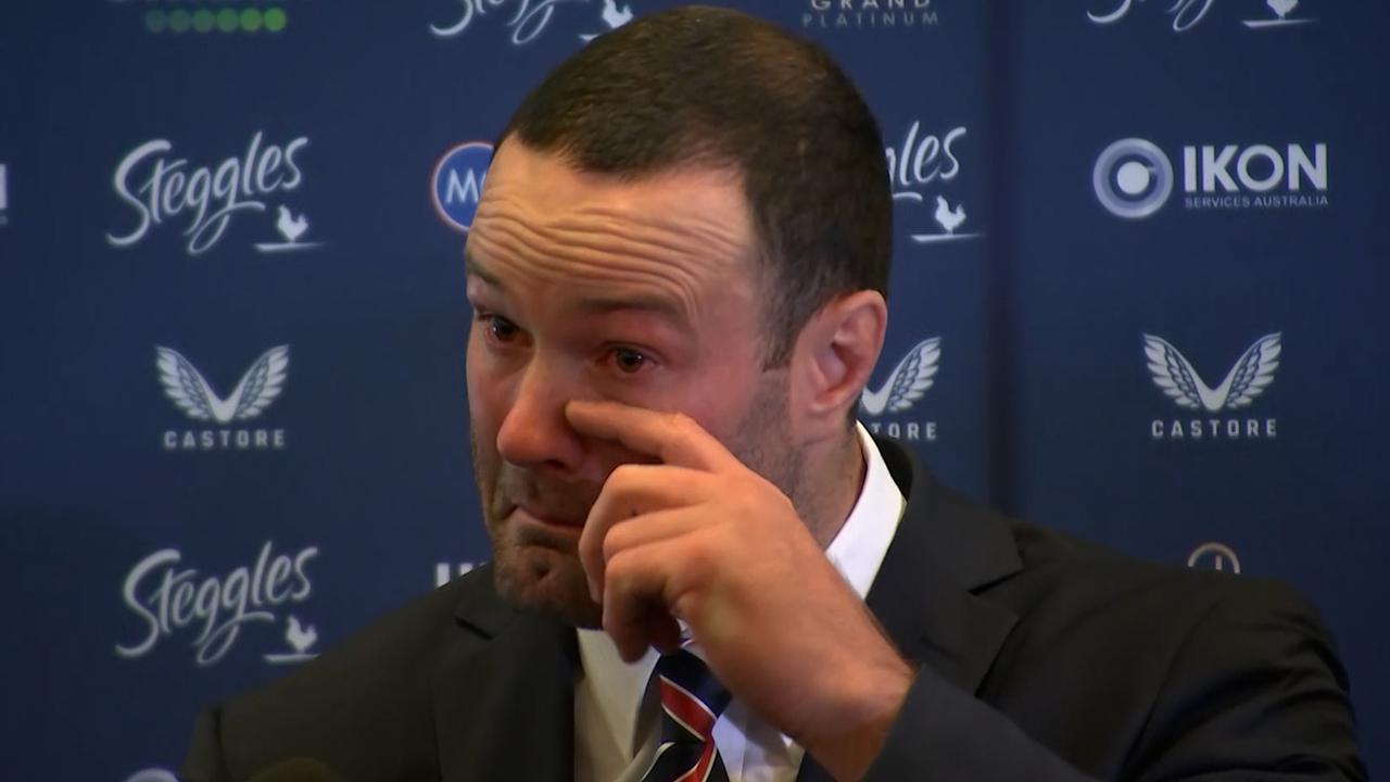 Roosters captain Boyd Cordner announces his immediate retirement.