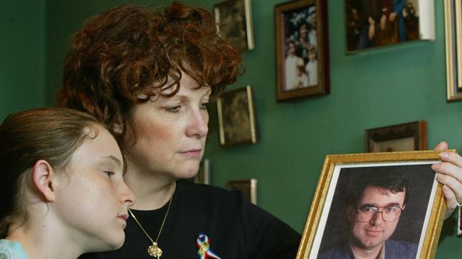 Dorry Tompsett and her daughter Emily at their Long Island home in New York in 2003. Picture: Stuart Ramson