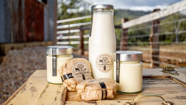 The family’s premium Jersey Girl dairy range. Picture: Luke Marsden