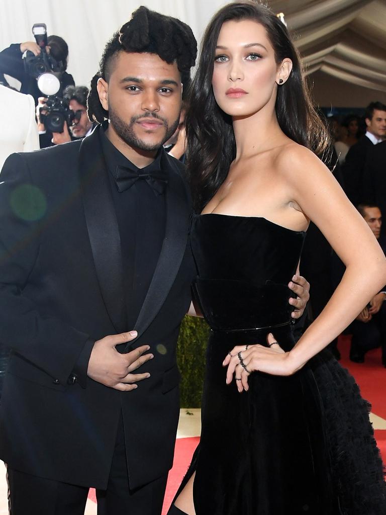 Bella and The Weeknd were very on/off. Picture: Busacca/Getty Images/AFP