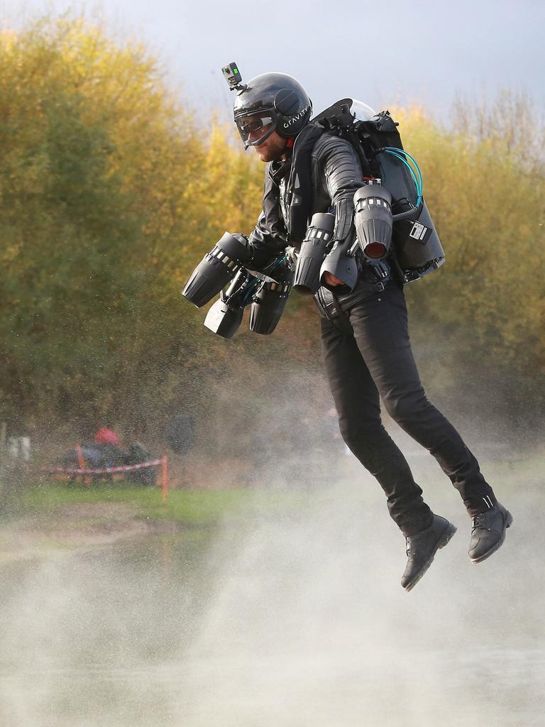 Richard Browning - Fastest jet powered suit. Picture: Matt Alexander/Guinness World Records