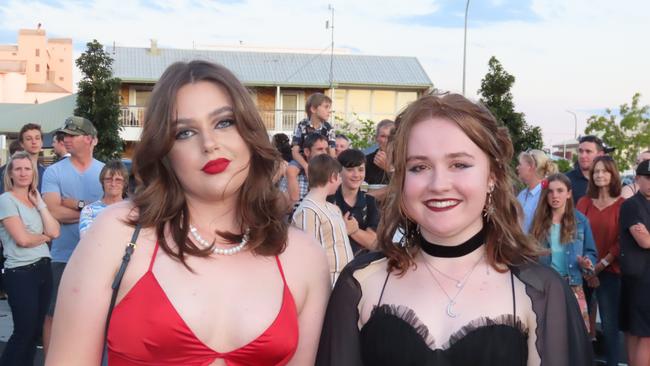 Students arriving at the Kingaroy State High School Formal at Kingaroy Town Hall on November 11.