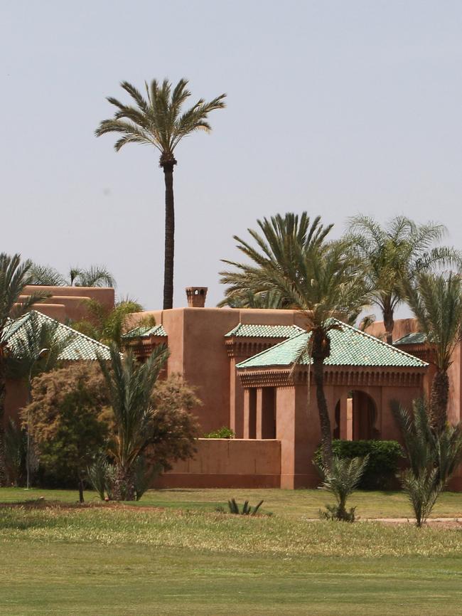 Party venue ... the Moroccan Palace Hotel Amanjena resort in Marrakech. Picture: AP Photo/Abdeljalil Bounhar