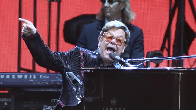 Elton John performing in Adelaide in December last year. Picture Dean Martin