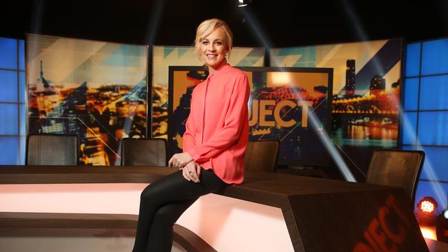 Carrie Bickmore on the set of The Project Picture: Richard Dobson