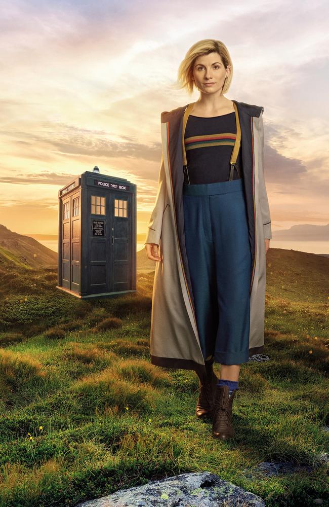 Jodie Whittaker, as the 13th Doctor Who, hopes young women will be inspired to be the hero, not the sidekick. Picture: BBC