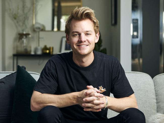 Comedian Joel Creasy says he’s getting vaccinated “to get the lights back on”. Picture: Eugene Hyland