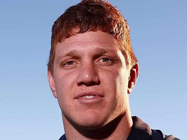 SYDNEY, AUSTRALIA - SEPTEMBER 18:  Dylan Napa poses during a Sydney Roosters NRL training and media session at Allianz Stadium on September 18, 2017 in Sydney, Australia.  (Photo by Zak Kaczmarek/Getty Images)