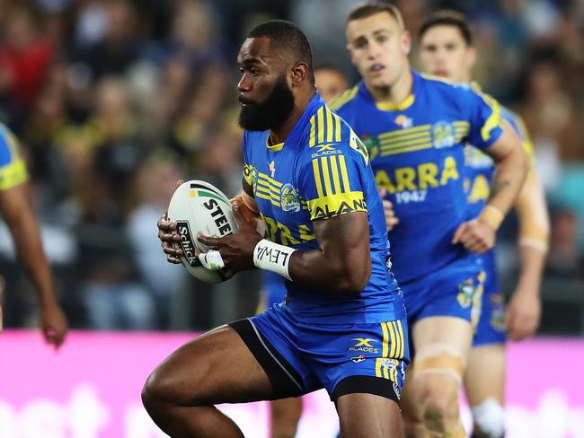 Semi Radradra in action for the Parramatta Eels. Picture: Brett Costello