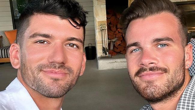 Luke Davies (left) and Jesse Baird (right) were allegedly murdered. Picture: Instagram