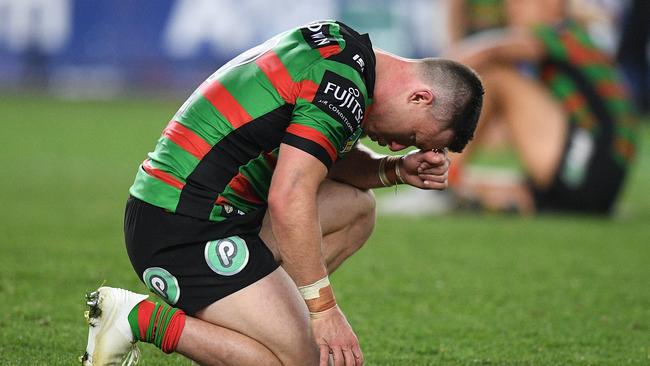 Nothing went right for Souths. AAP Image/Dan Himbrechts.