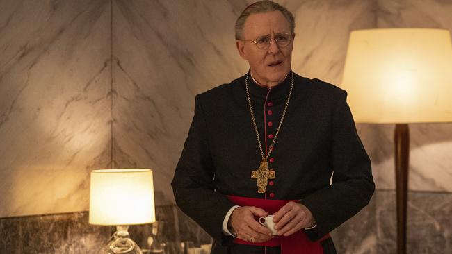 John Lithgow in Conclave. A scene in which his character destroys the papal “Fishermans Ring” wasn’t entirely wrong – it just wasn’t completely accurate, either. Picture: Philippe Antonello/Focus Features via AP