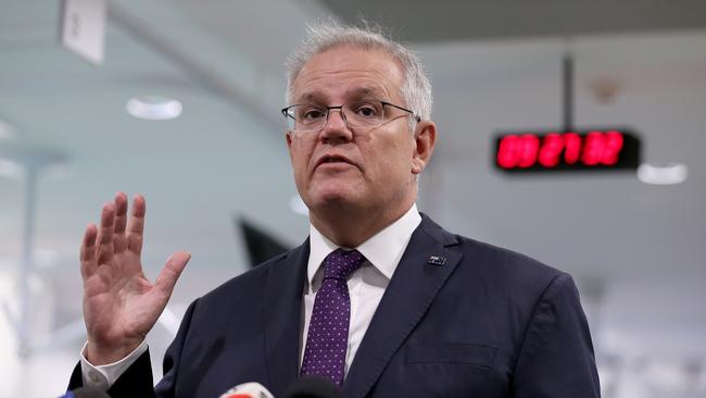 ‘Sadly that will delay any ability to be bringing international students to Australia soon because we must use every available place to get Australians home’: Australian Prime Minister Scott Morrison. Picture: NCA NewsWire / Dylan Coker