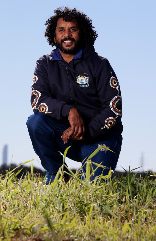 Preston Campbell covers about 3000km a year, working with teens on issues such as mental health, bullying, cultural identity and leadership. Picture: Adam Head