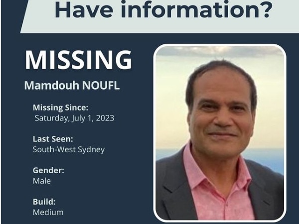 Handout image from NSW Police of Mamdouh Noufl. Picture: Supplied