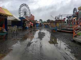 Wet weather at the Heritage Bank Toowoomba Royal Show 2017.