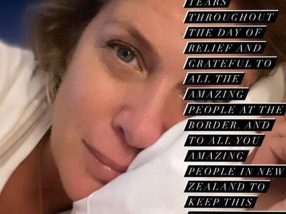 Rachel Hunter says she was brought to tears.