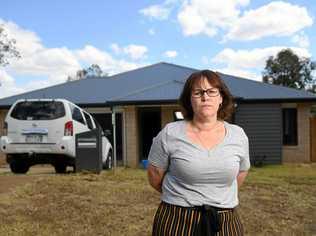 FED UP: Rachel Thorley and her partner moved into their newly built home at Fernvale a year ago. They have been left frustrated with a number of defects to the house and struggled to get help after G.J Gardner's North Ipswich franchise went bust in January. Picture: Rob Williams