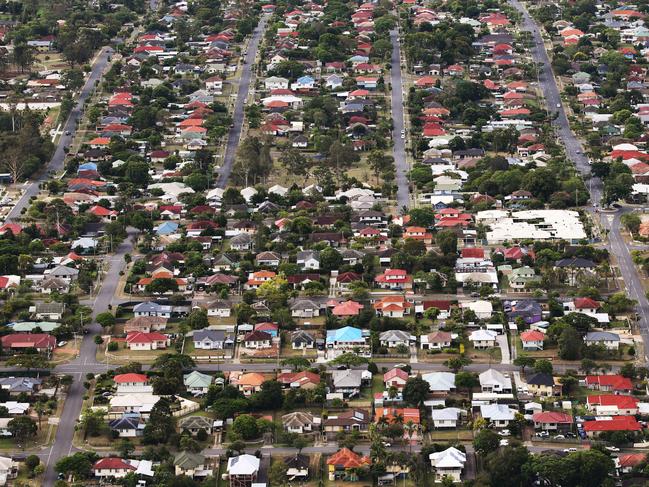 DO NOT USE BEFORE DEC 28TH, CONTACT COURIER MAIL PIC DESK Aerial images over Brisbane in summer. Suburban homes in Brisbane's South-West. Generic house, houses, suburbia.