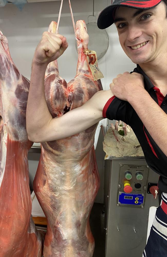 Eddie Graham started his butchery apprenticeship at Queensland Country Meats when he was in grade 12.