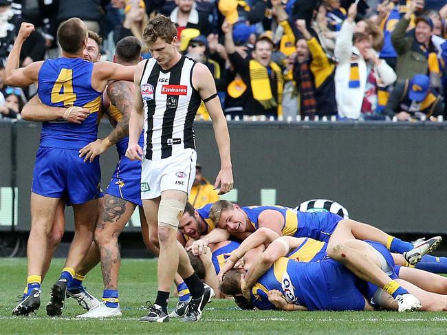 The 2018 AFL Premiership Grand Final. Collingwood vs West Coast. Picture: David Caird