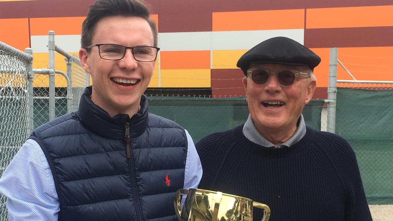 Irish trainer Joseph O'Brien (left) has sent five horses to Sydney for The Championships at Randwick. Picture: AAP Image