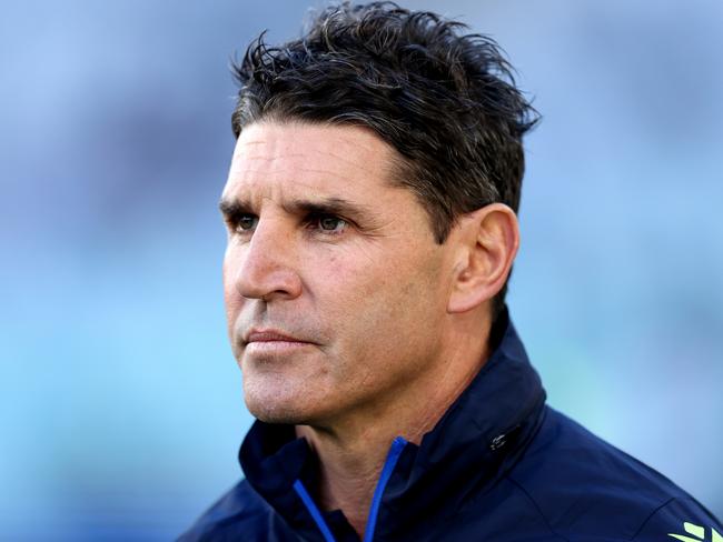 Interim Eels coach Trent Barrett is tipped to join the Broncos. Picture: Getty Images