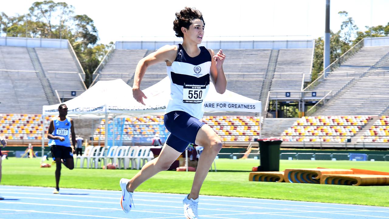Queensland Representative School Sport track and field championships in Brisbane. Saturday October 12, 2024. Picture, John Gass