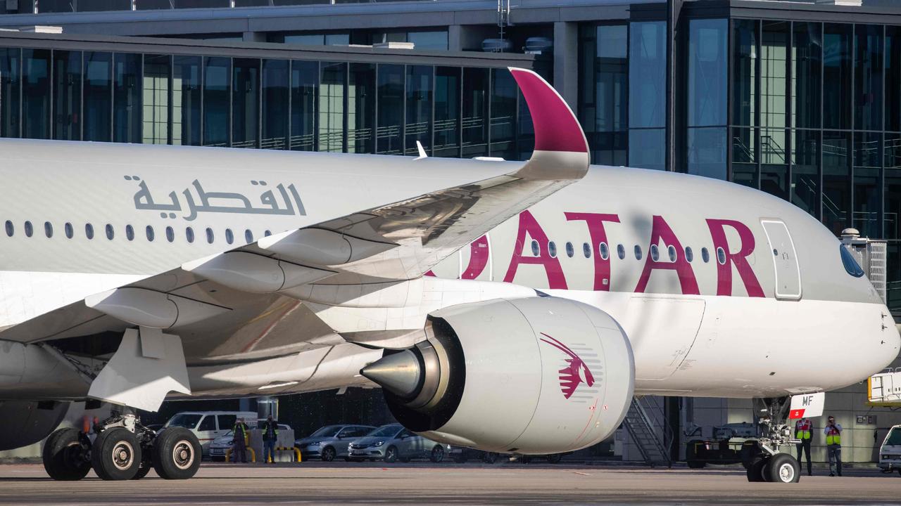 Two confirmed cases arrived on a Qatar Airways flight from Doha into Sydney over the weekend. Picture: Odd Andersen/AFP