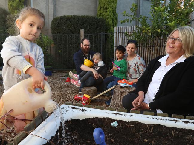 Parents at St Catherine's ELC started a fundraiser to help support the childcare and have raised over $10,000. Picture: Alex Coppel