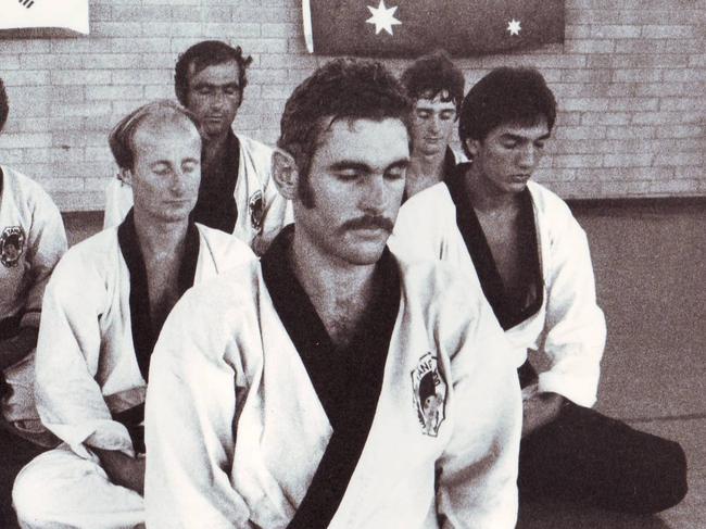 Master Robert Caputo and his senior students in Darwin. Picture: Supplied.