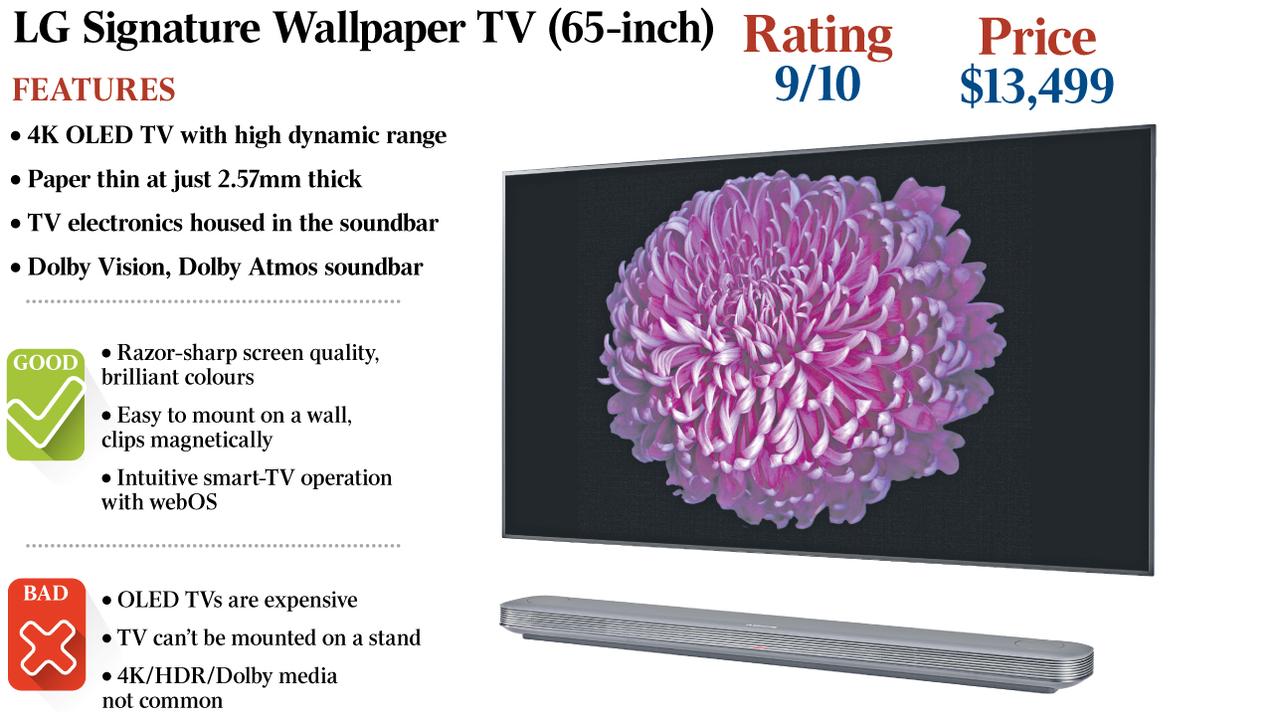 LG Signature Wallpaper OLED TV is a radical design concept | The Australian